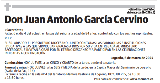 Don Juan Antonio García Cervino