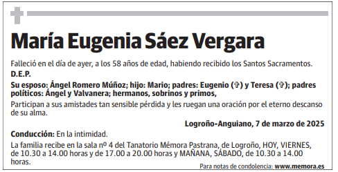 María Eugenia Sáez Vergara