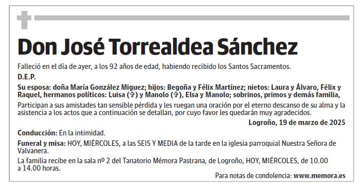 Don José Torrealdea Sánchez