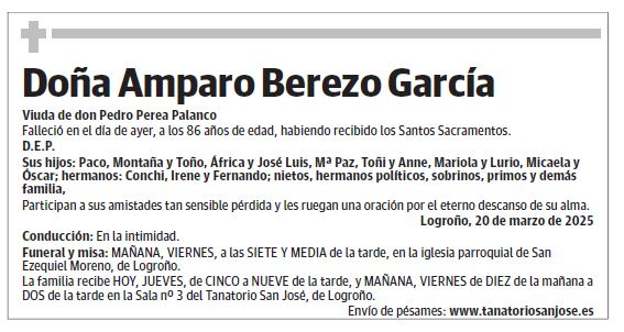 Doña Amparo Berezo García