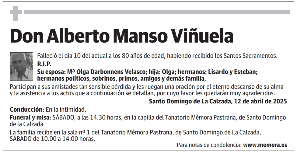 Don Alberto Manso Viñuela