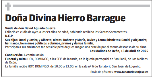 Doña Divina Hierro Barrague