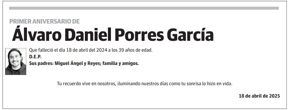 Álvaro Daniel Porres García