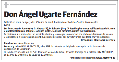 Don Ángel Ugarte Fernández