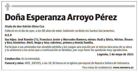 Doña Esperanza Arroyo Pérez