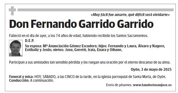 Don Fernando Garrido Garrido