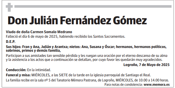Don Julián Fernández Gómez