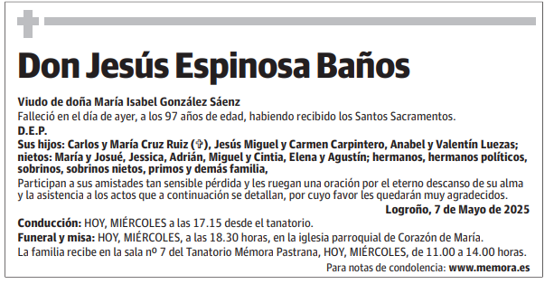 Don Jesús Espinosa Baños