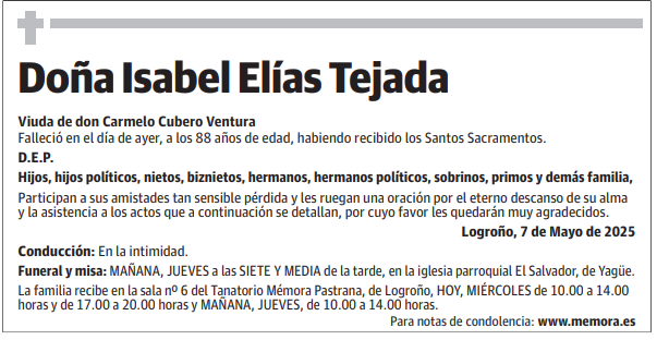 Doña Isabel Elías Tejada