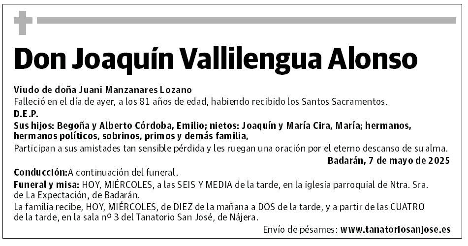 Don Joaquín Vallilengua Alonso