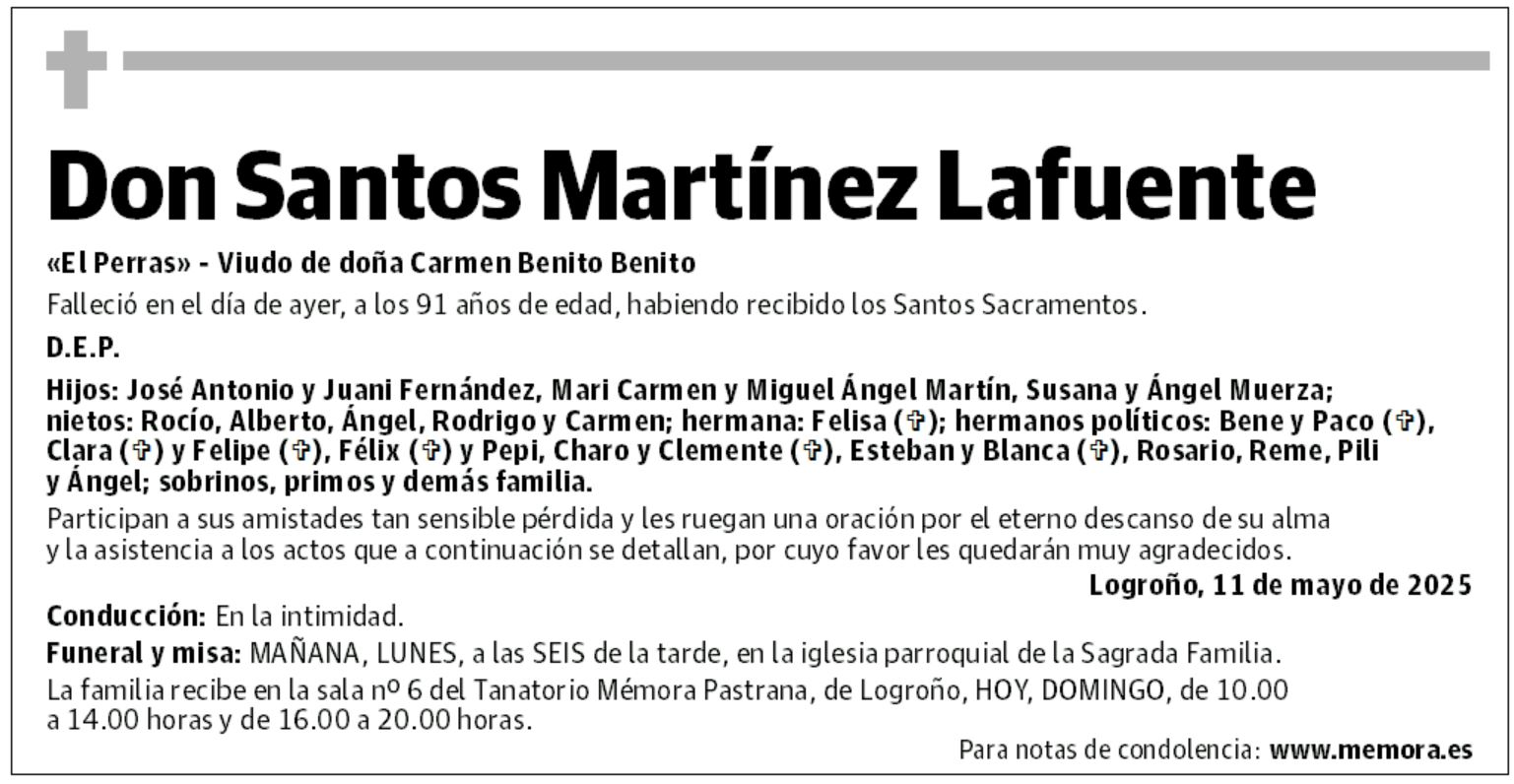 Don Santos Martínez Lafuente