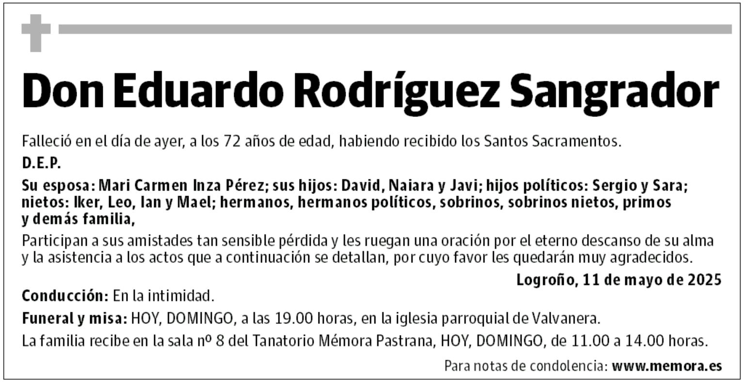 Don Eduardo Rodríguez Sangrador