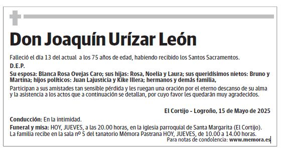Don Joaquín Urízar León
