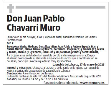 Don Juan Pablo Chavarri Muro
