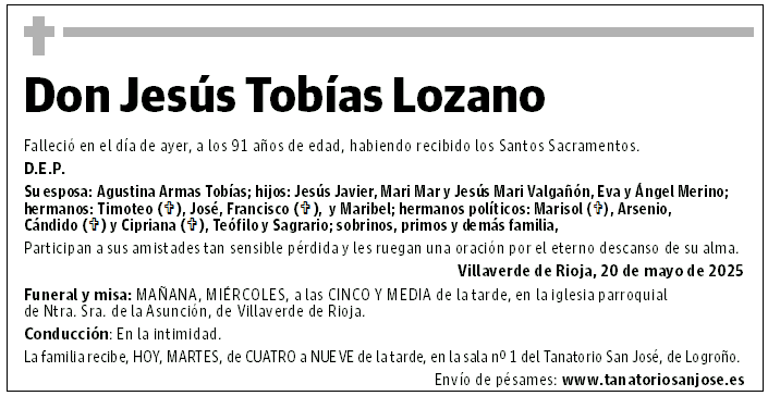 Don Jesús Tobías Lozano