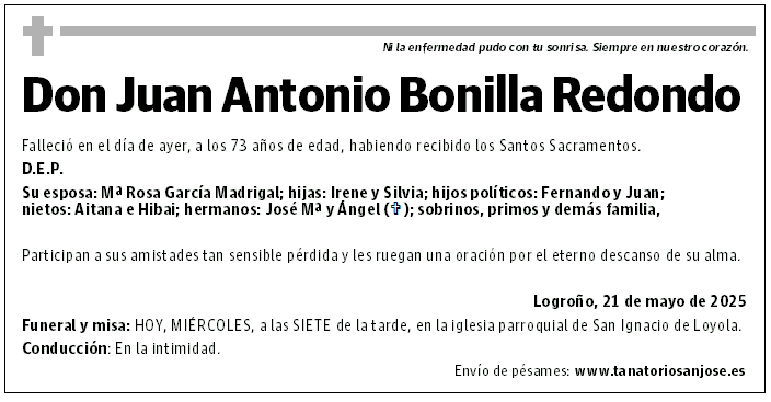 Don Juan Antonio Bonilla Redondo
