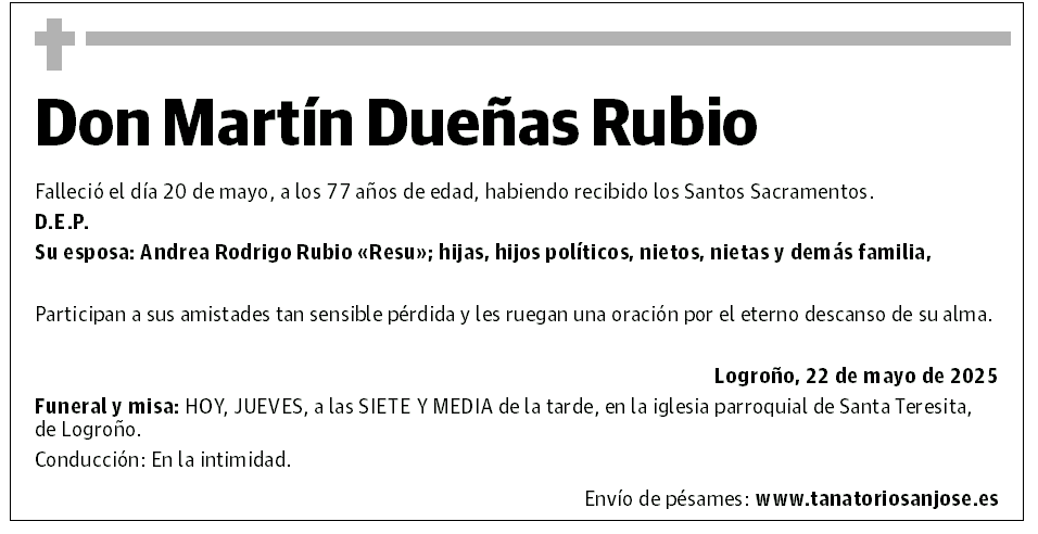 Don Martín Dueñas Rubio