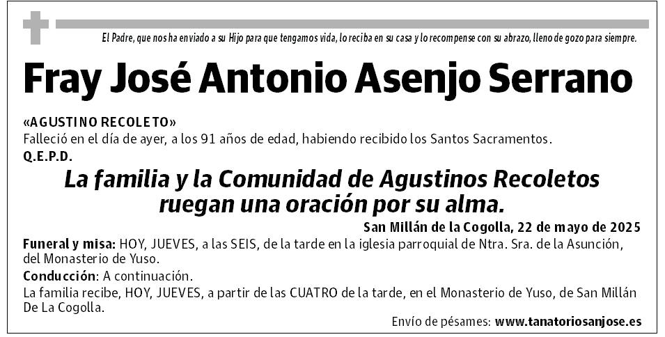 Fray José Antonio Asenjo Serrano