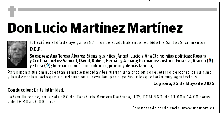 Don Lucio Martínez Martínez