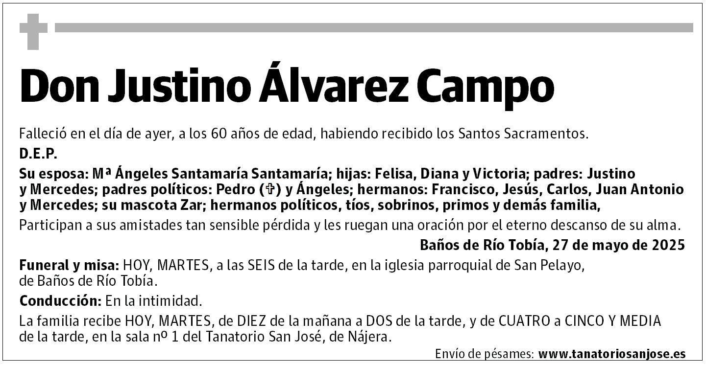 Don Justino Álvarez Campo