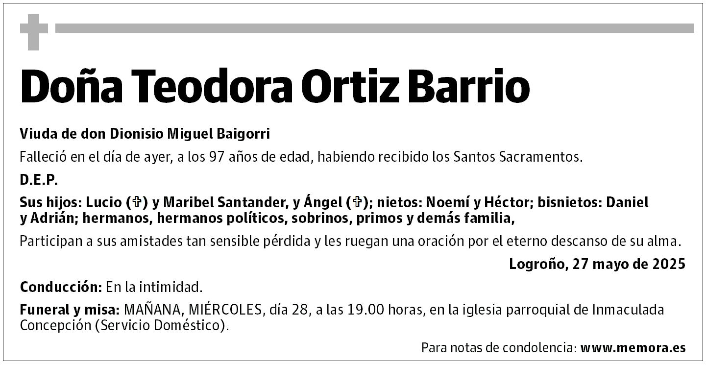 Doña Teodora Ortiz Barrio