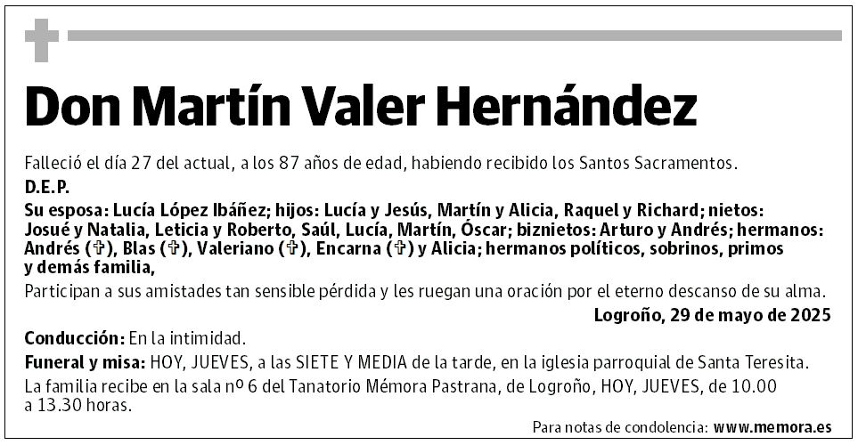 Don Martín Valer Hernández