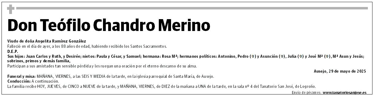 Don Teófilo Chandro Merino