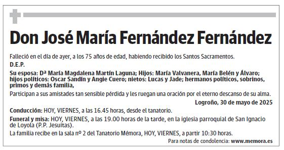 Don José María Fernández Fernández