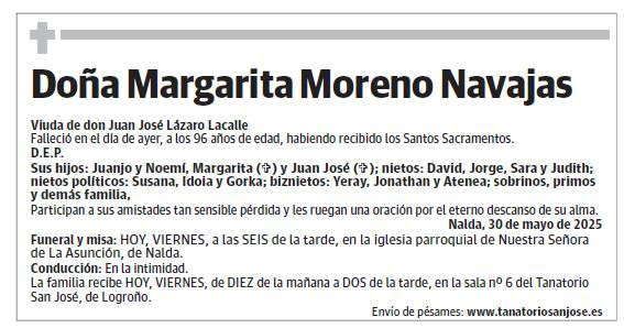 Doña Margarita Moreno Navajas