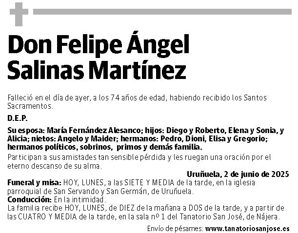 Don Felipe Ángel Salinas Martínez