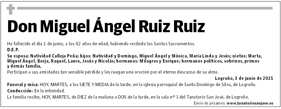 Don Miguel Ángel Ruiz Ruiz