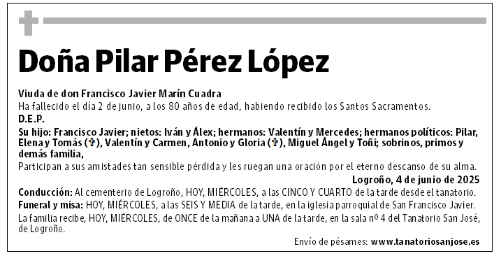Doña Pilar Pérez López