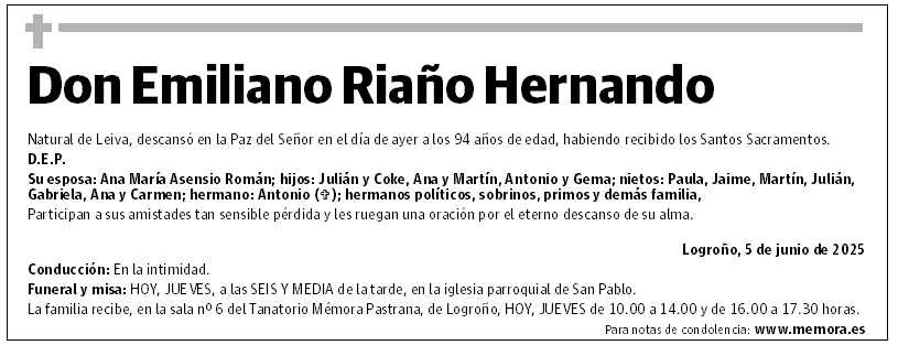 Don Emiliano Riaño Hernando