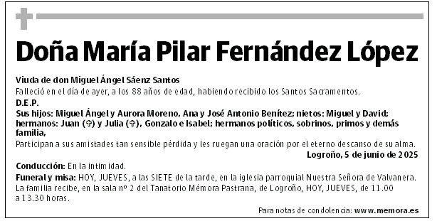 Doña María Pilar Fernández López