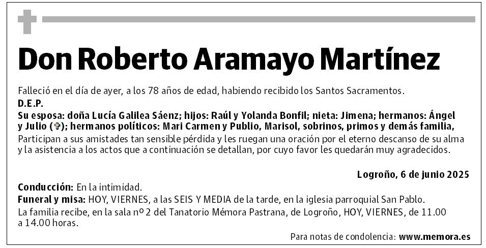 Don Roberto Aramayo Martínez