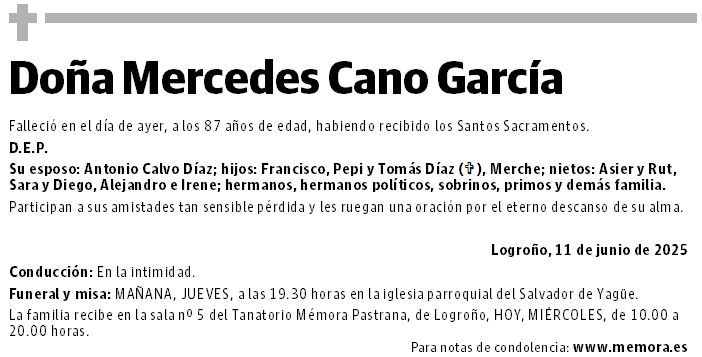 Doña Mercedes Cano García