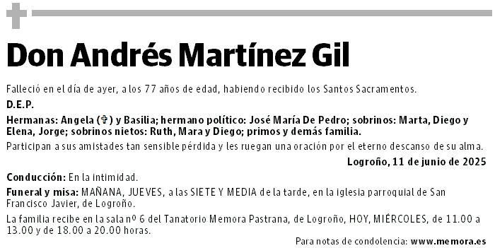 Don Andrés Martínez Gil