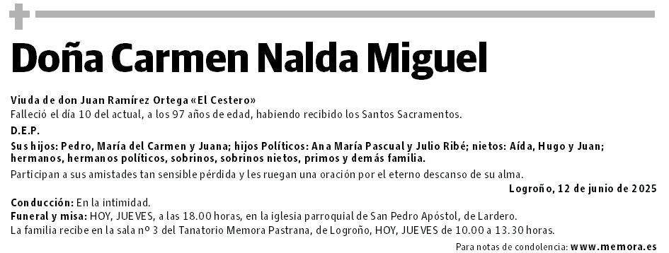 Doña Carmen Nalda Miguel