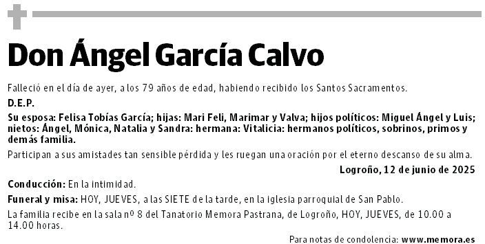 Don Ángel García Calvo