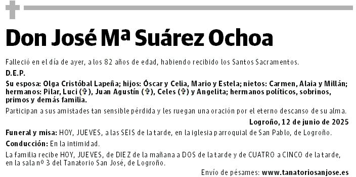 Don José Mª Suárez Ochoa