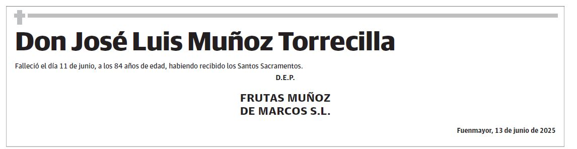 Don José Luis Muñoz Torrecilla
