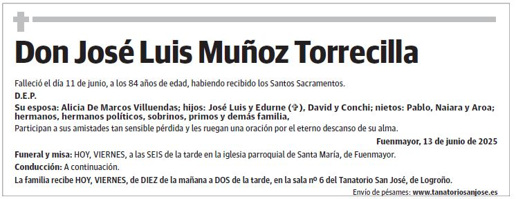 Don José Luis Muñoz Torrecilla