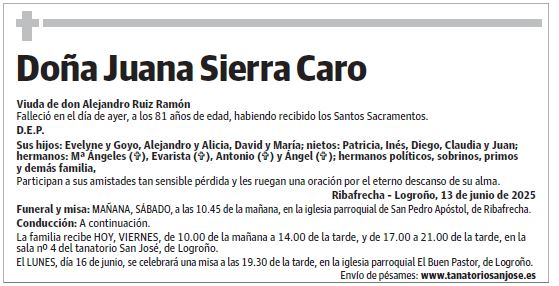 Doña Juana Sierra Caro