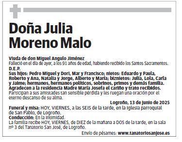 Doña Julia Moreno Malo
