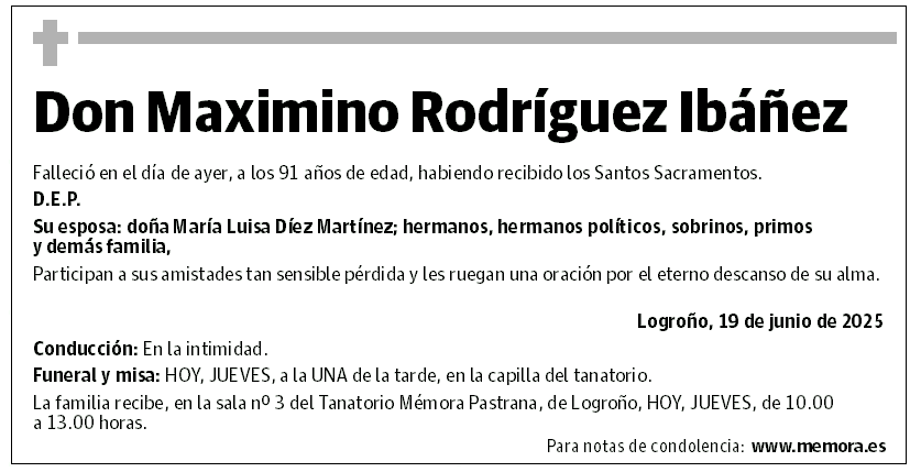 Don Maximino Rodríguez Ibáñez
