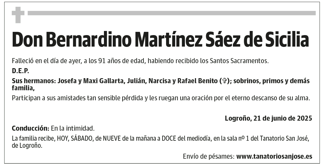 Don Bernardino Martínez Sáez de Sicilia