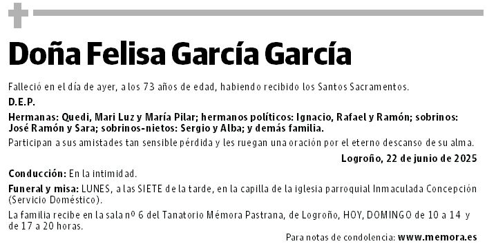 Doña Felisa García García