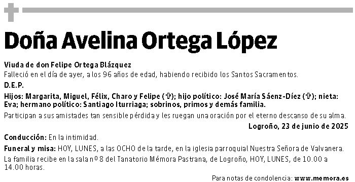 Doña Avelina Ortega López