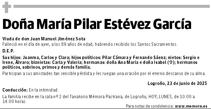 Doña María Pilar Estévez García