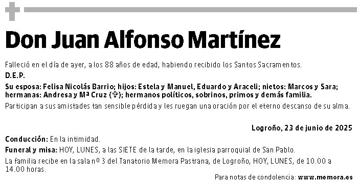 Don Juan Alfonso Martínez